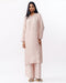 Pink long kurta with trouser set
