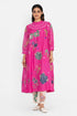 Pink printed dress