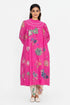 Pink printed dress