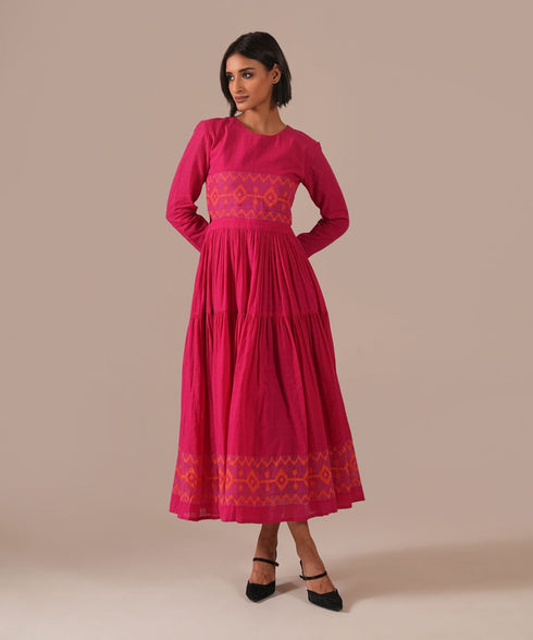 Pink veil dress