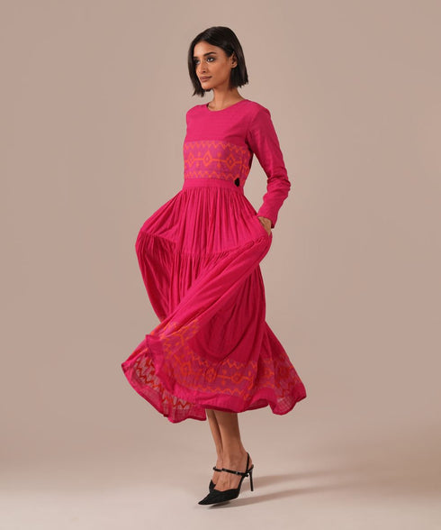 Pink veil dress