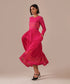 Pink veil dress