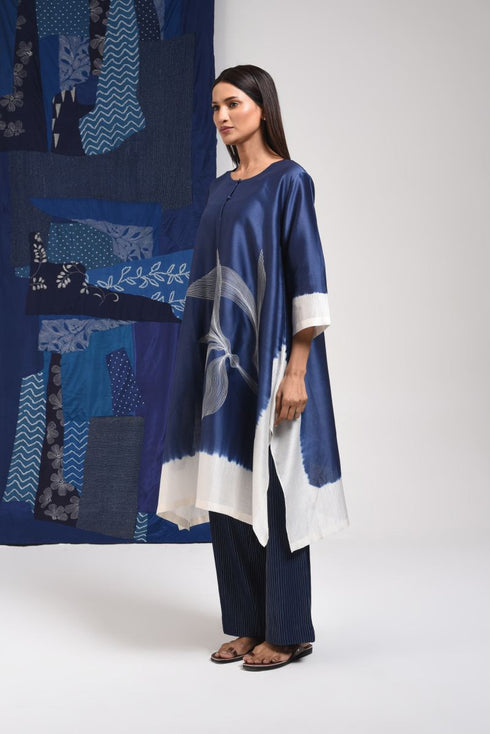 Pitch blue tunic