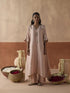Plain chaand blush pink kaftan set
