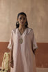 Plain chaand blush pink kaftan set