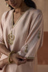 Plain chaand blush pink kaftan set