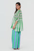 Playpen green and white V neck top