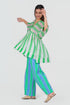 Playpen green and white V neck top