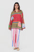 Play Pen multi color checks floral printed shirt