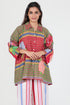 Play Pen multi color checks floral printed shirt