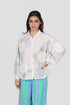 Play Pen white floral printed and 3D applique shirt