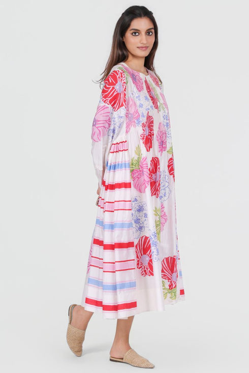 Playpen white floral printed dress
