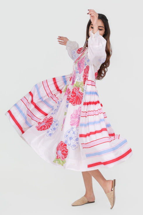 Playpen white floral printed dress