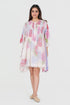 Playpen white floral printed smocked dress
