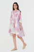Playpen white floral printed smocked dress