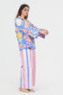 Playpen multi color printed, applique and embroidered coat