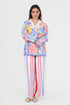 Playpen multi color printed, applique and embroidered coat
