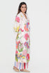 Playpen printed and 3D embroidered long coat