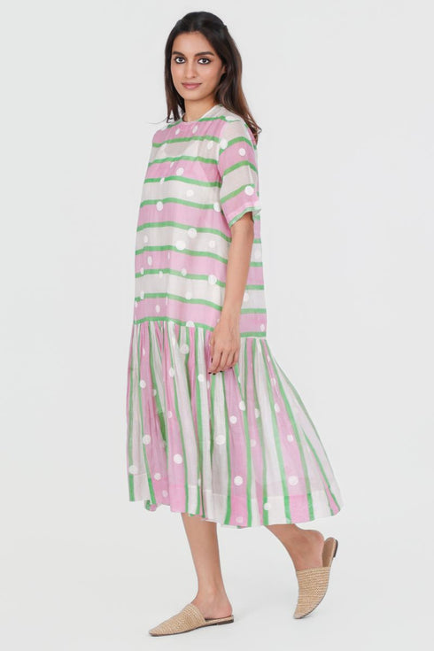 Playpen printed polka-dot dress
