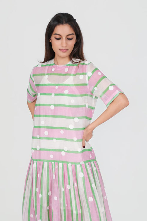 Playpen printed polka-dot dress
