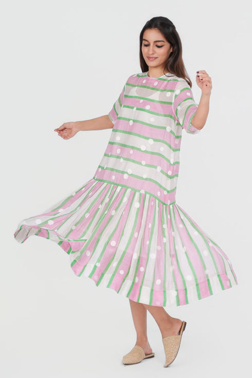 Playpen printed polka-dot dress