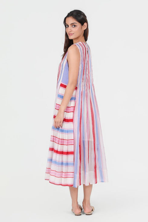 Playpen white printed sleeveless dress