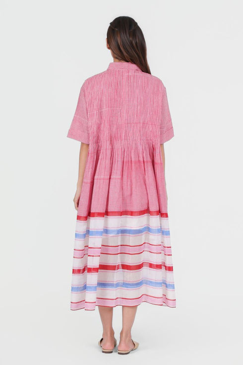 Playpen shirt collar printed dress