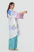 Playpen white high-low printed shirt tunic