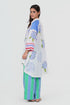 Playpen white high-low printed shirt tunic