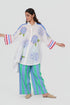 Playpen white high-low printed shirt tunic