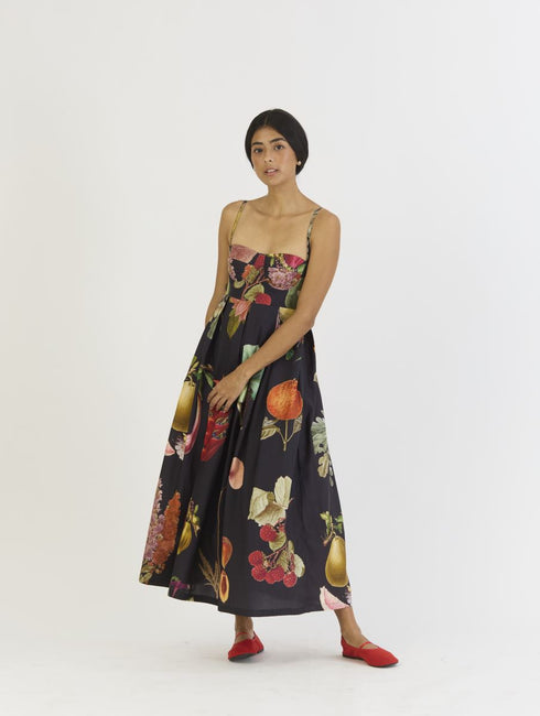 Plum black bralette dress