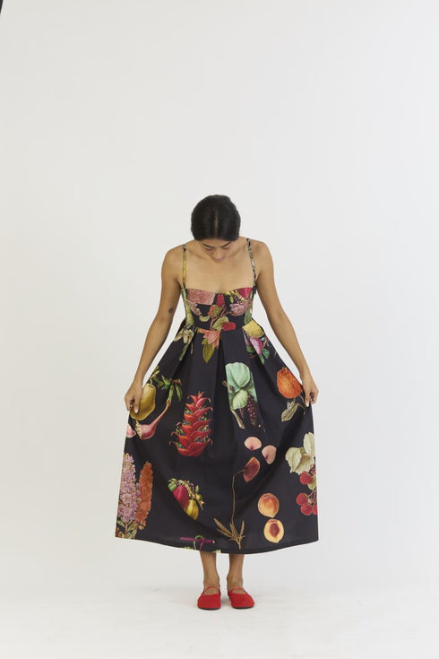 Plum black bralette dress