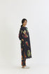 Plum black long kurta set