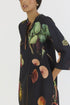 Plum black long kurta set