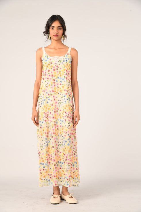 Prairie Lin ivory slip dress