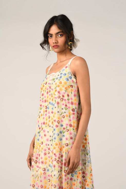 Prairie Lin ivory slip dress