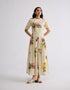 Primavera half pleated dress
