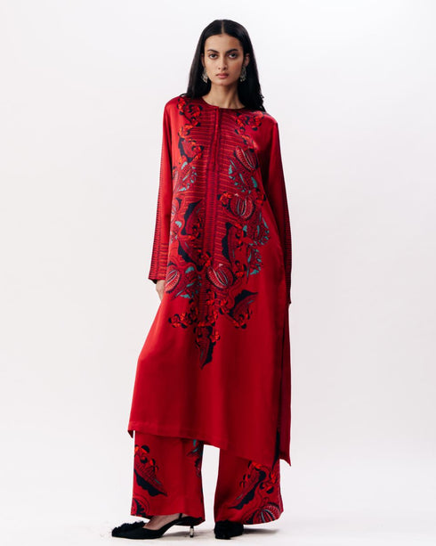 Printed kurta with trouser set