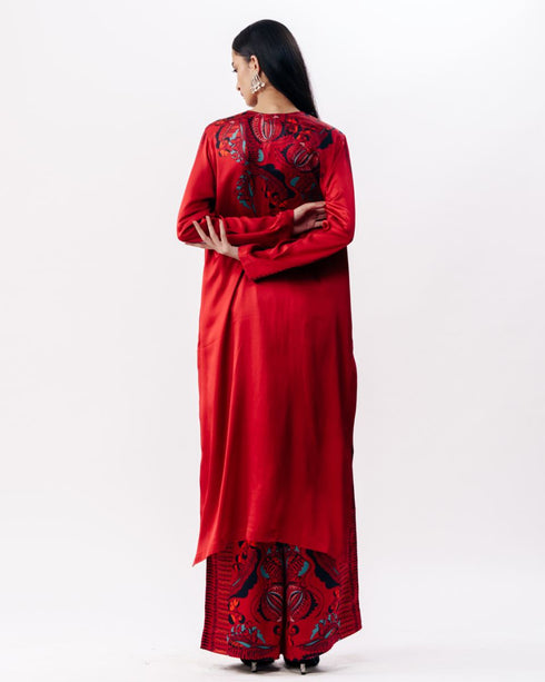 Printed kurta with trouser set