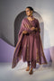 Purple husna dupatta