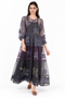 Purple tier dress
