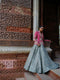 Jewel mint green lehenga and jacket