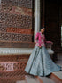Jewel mint green lehenga and jacket