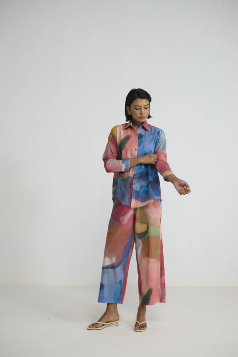 Rainbow garden cotton co-ord set