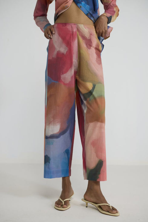 Rainbow garden cotton co-ord set