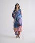 Rainbow garden long kurta set