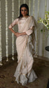 Rangeela deep ivory alia chiffon sari