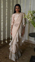 Rangeela deep ivory alia chiffon sari