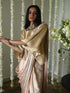 Rangeela deep ivory desi girl sari with batwing blouse