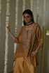 Rangeela gold tissue begum kurta with gharara